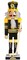 Masterpieces Game Day - NHL Boston Bruins - Team Painted Wood Nutcracker